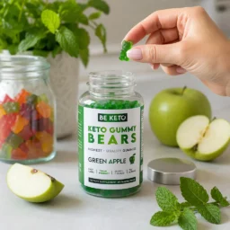 Gominolas keto con biotina – manzana verde