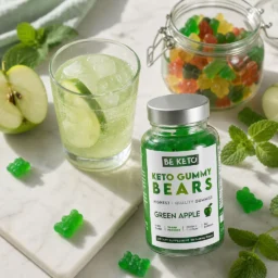 Gominolas keto con biotina – manzana verde