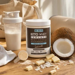 Proteína keto con mct – coco y chocolate blanco 300g