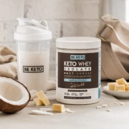 Proteína keto con mct – coco y chocolate blanco 300g