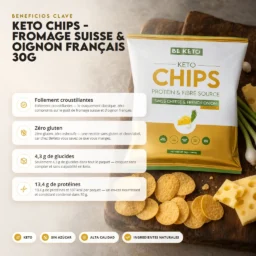 Chips keto – queso suizo y cebolleta francesa 30g