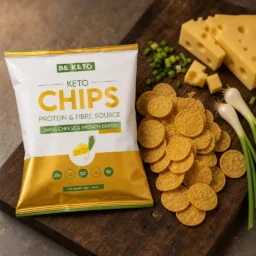 Chips keto – queso suizo y cebolleta francesa 30g