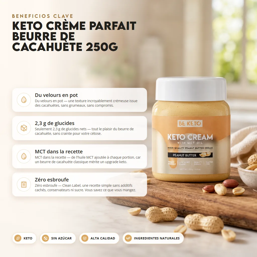 Crema Keto™ Mantequilla de Cacahuete Perfecta 250g