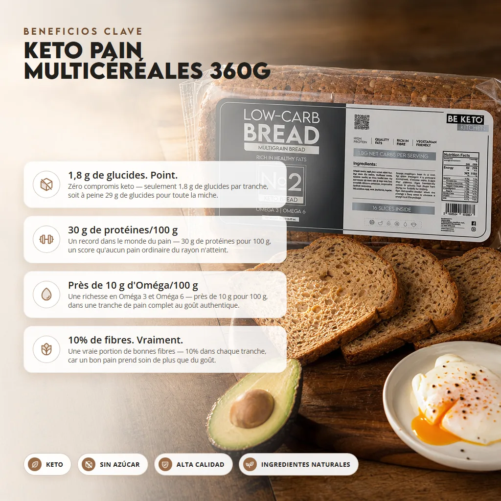 Pan Keto Multigrano 360g