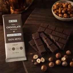 Chocolate keto vegano con mct – avellana caramelizada 80g