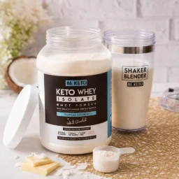 Proteína keto con mct – coco y chocolate blanco 800g