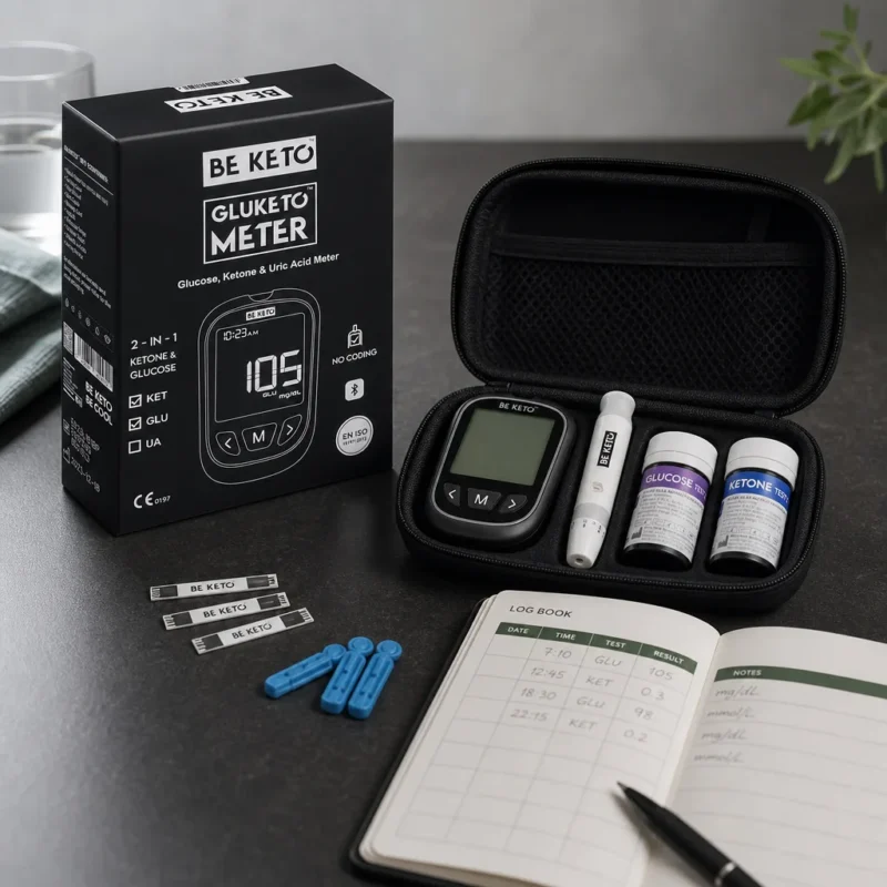 Gluketo meter – medidor de glucosa y cetonas (kit de inicio)
