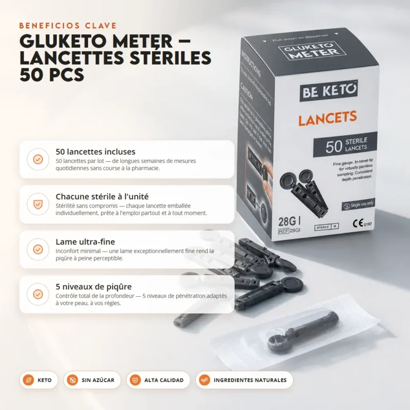 Gluketo meter – lancetas estériles 50uds.
