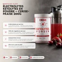 Electrolitos ketolytes en polvo – cereza-fresa 200g