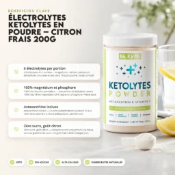 Electrolitos ketolytes en polvo – limón fresco 200g