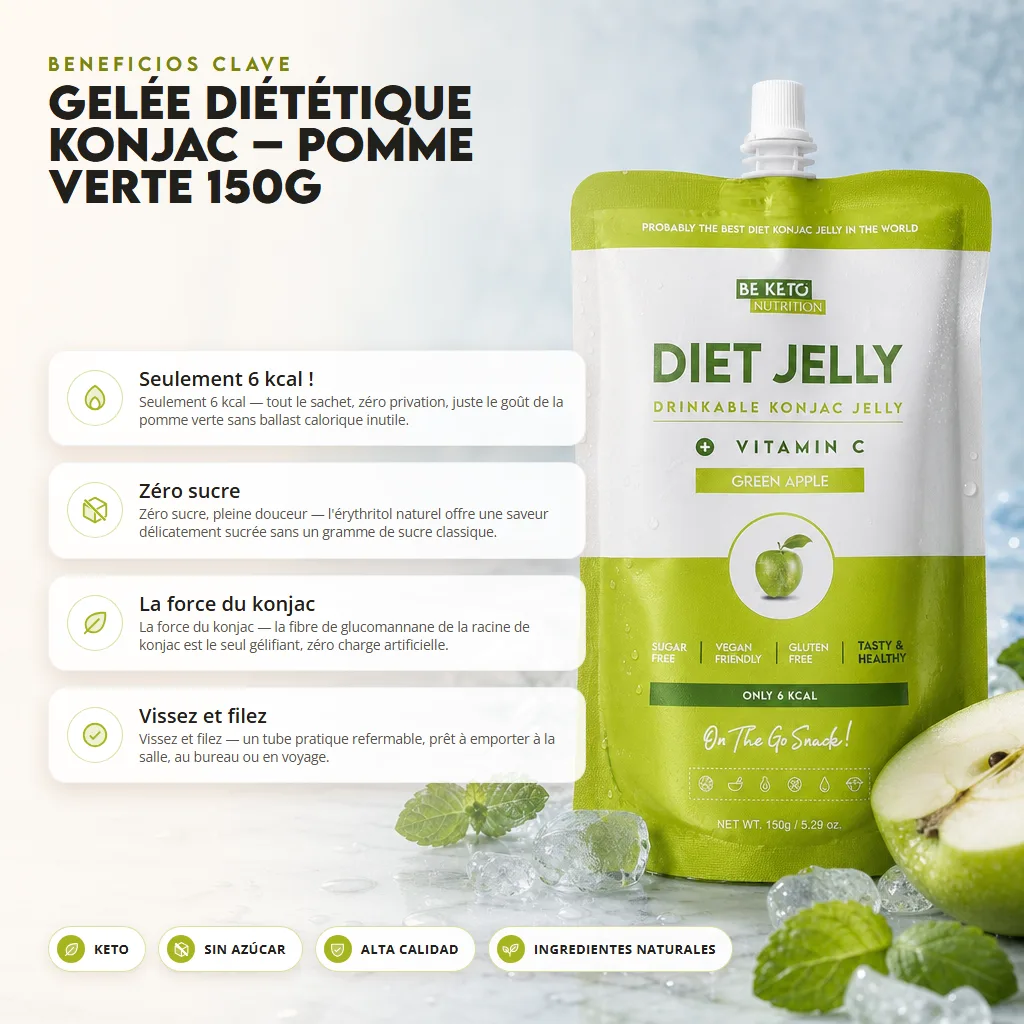 Konjac Jelly – Manzana Verde 150g