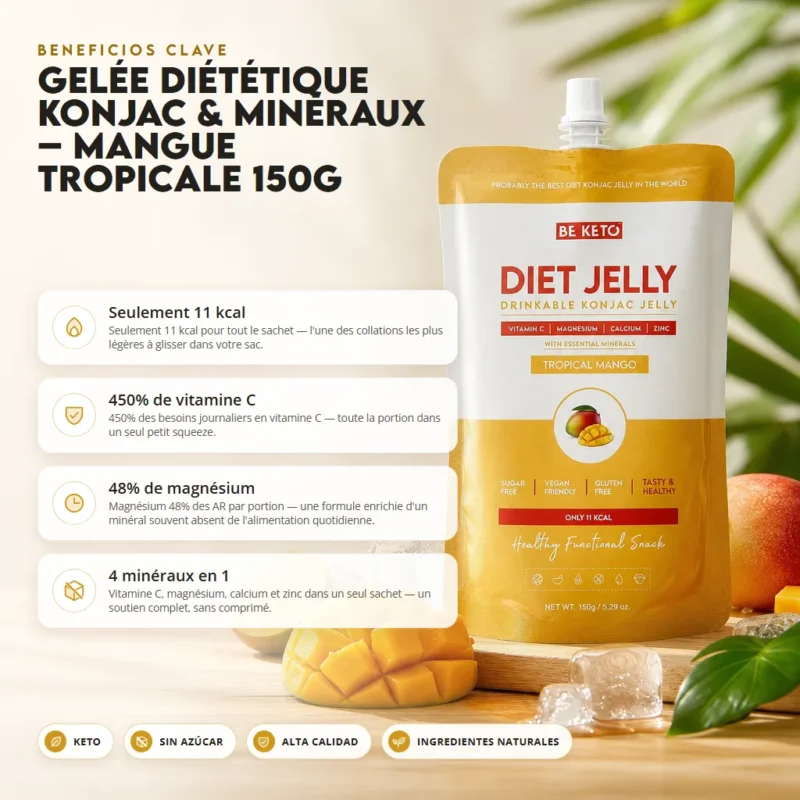 Gelatina konjac & minerales – mango tropical 150g