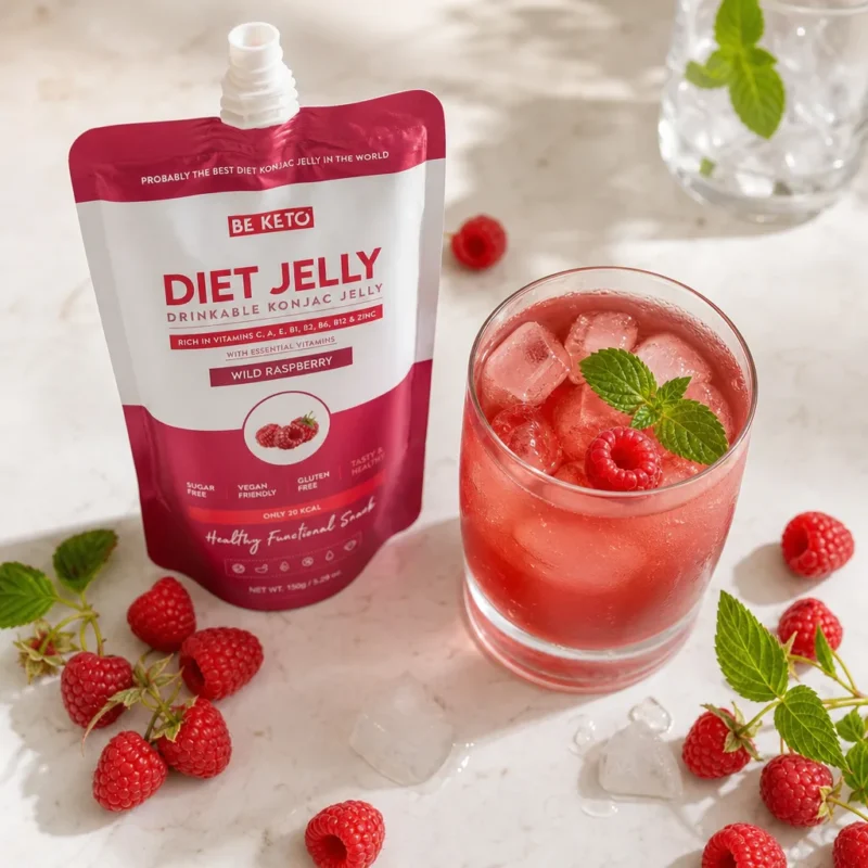 Gelatina Dietética Konjac & Vitaminas – Frambuesa Silvestre 150g – Lifestyle 1 Gelatina dietética konjac & vitaminas – frambuesa silvestre 150g