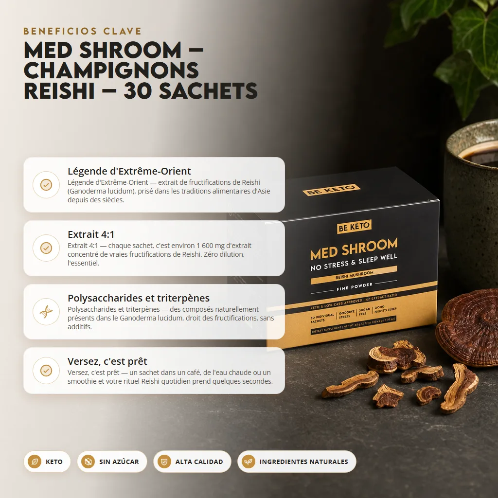 Hongos Adaptógenos – Reishi – 30 sobres