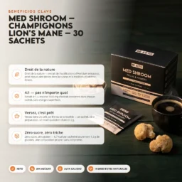 Hongos adaptógenos – lion’s mane – 30 sobres