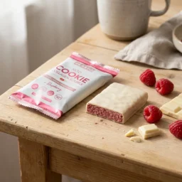 Galleta keto – chocolate blanco y frambuesa 40g
