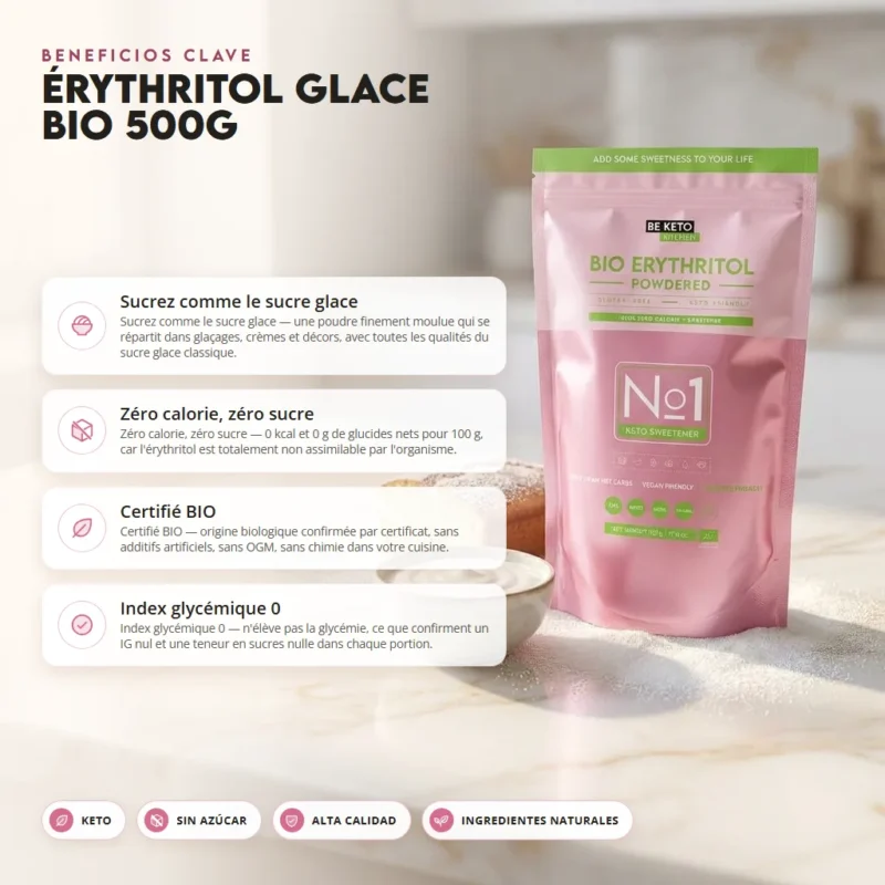 Eritritol bio en polvo 500g
