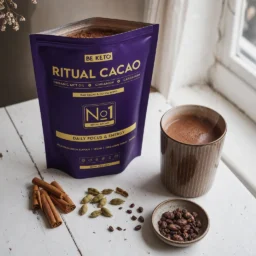 Cacao ceremonial – ritual (aceite mct & fibra de acacia) – canela & cardamomo 250g