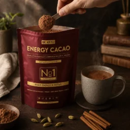 Cacao ceremonial – energy (aceite mct & lion’s mane & cordyceps) – canela & cardamomo 250g