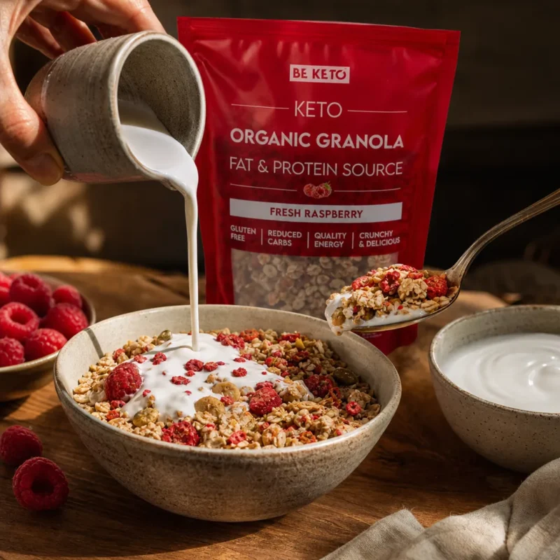 Granola keto bio – frambuesa fresca 250g