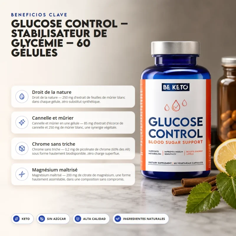 Glucose Control – Estabilizador de Azúcar – 60 cápsulas – Benefit Glucose control – estabilizador de azúcar – 60 cápsulas