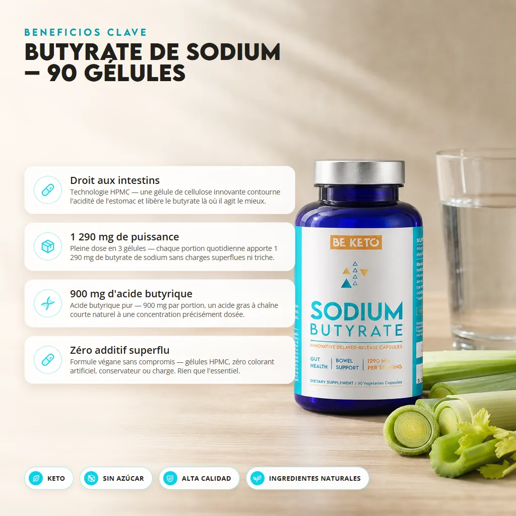 Butirato de Sodio – 90 cápsulas