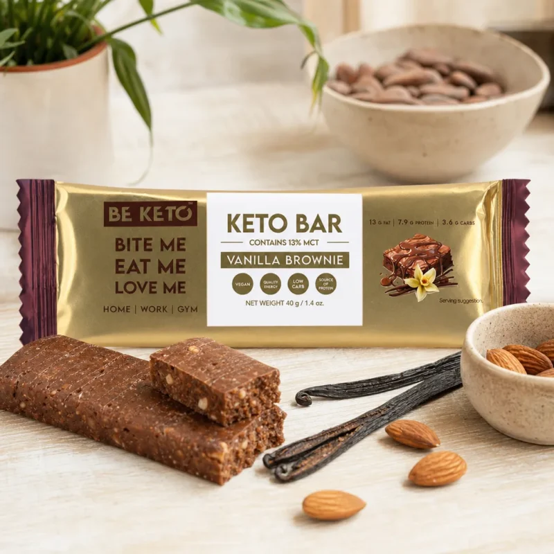 Barrita keto – brownie de vainilla 40g