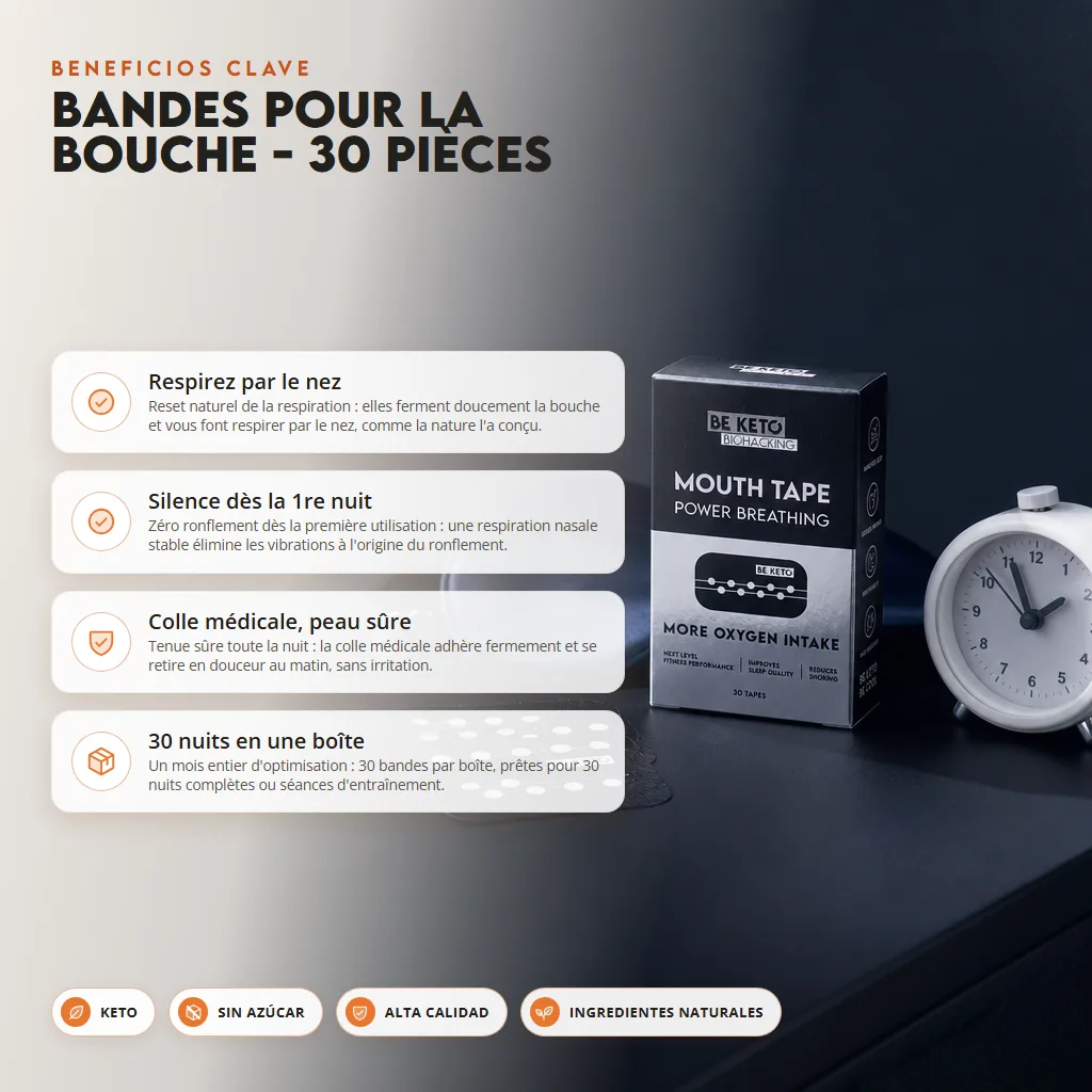 Parches Bucales (Mouth Tape) – 30 unidades