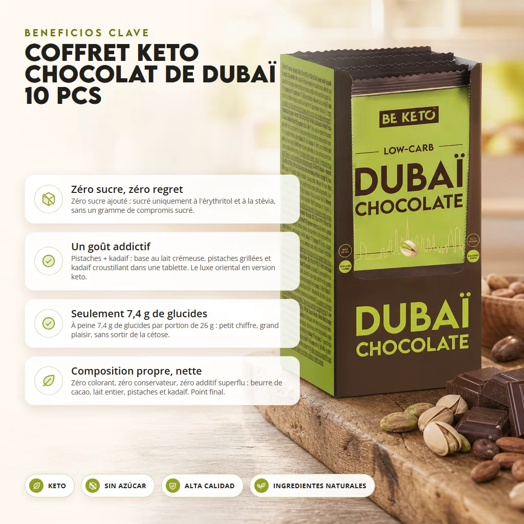 Set Chocolate Keto de Dubái 10uds