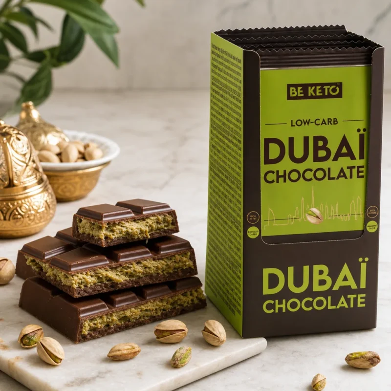 Set chocolate keto de dubái 10uds