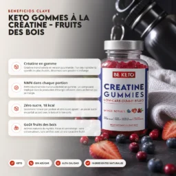Gominolas keto con creatina – frutos del bosque