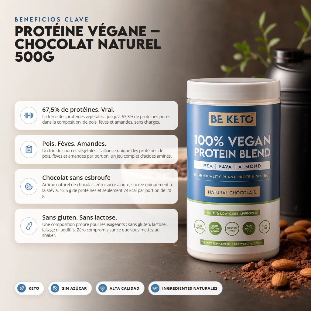 Proteína Vegana – Chocolate Natural 500g