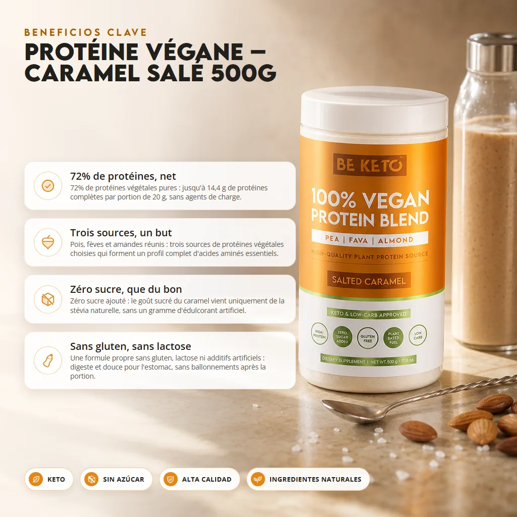 Proteína Vegana – Caramelo Salado 500g