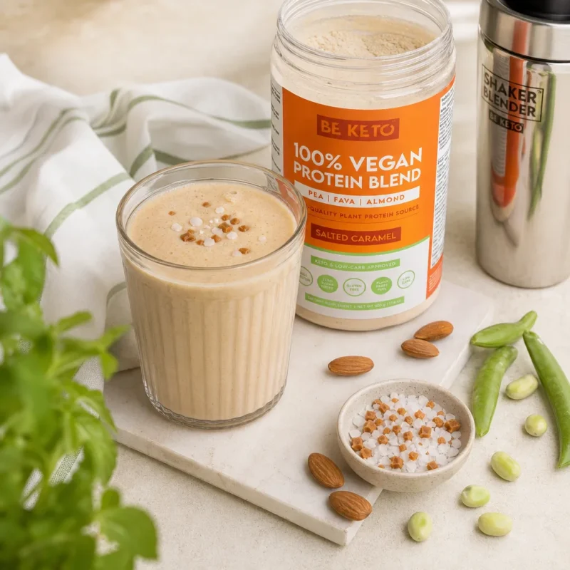 Proteína vegana – caramelo salado 500g
