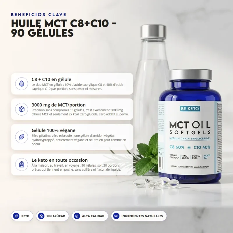 Aceite mct c8+c10 – 90 cápsulas