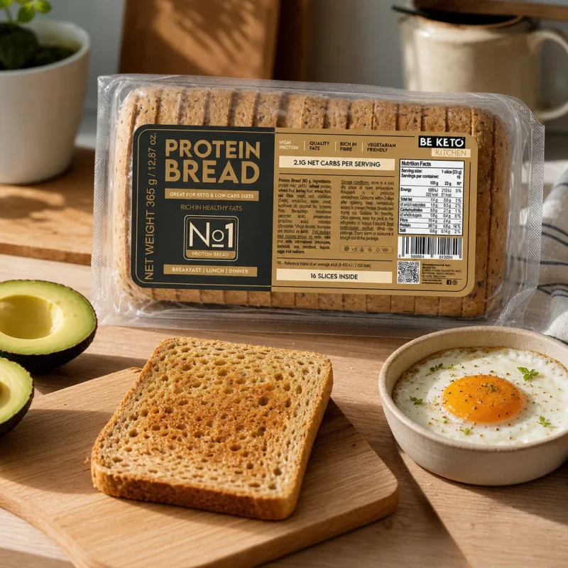 Pan Tostado Proteico Keto 365g – Lifestyle 1 Pan tostado proteico keto 365g