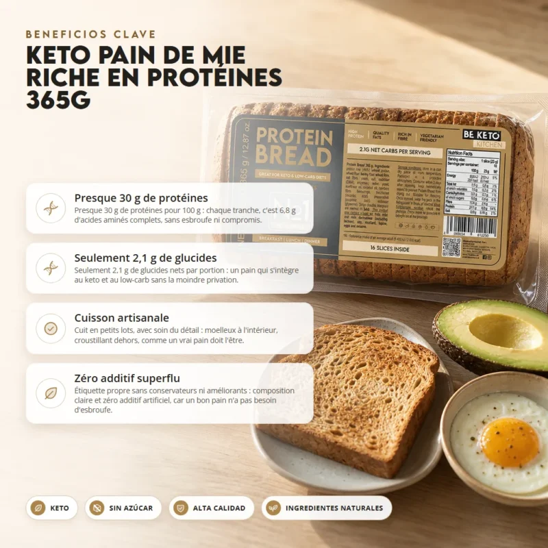 Pan Tostado Proteico Keto 365g – Benefit Pan tostado proteico keto 365g