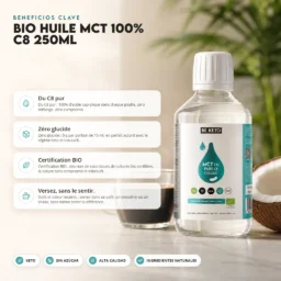 Aceite MCT BIO 100% C8 Puro 250ml – Benefit Aceite mct bio 100% c8 puro 250ml
