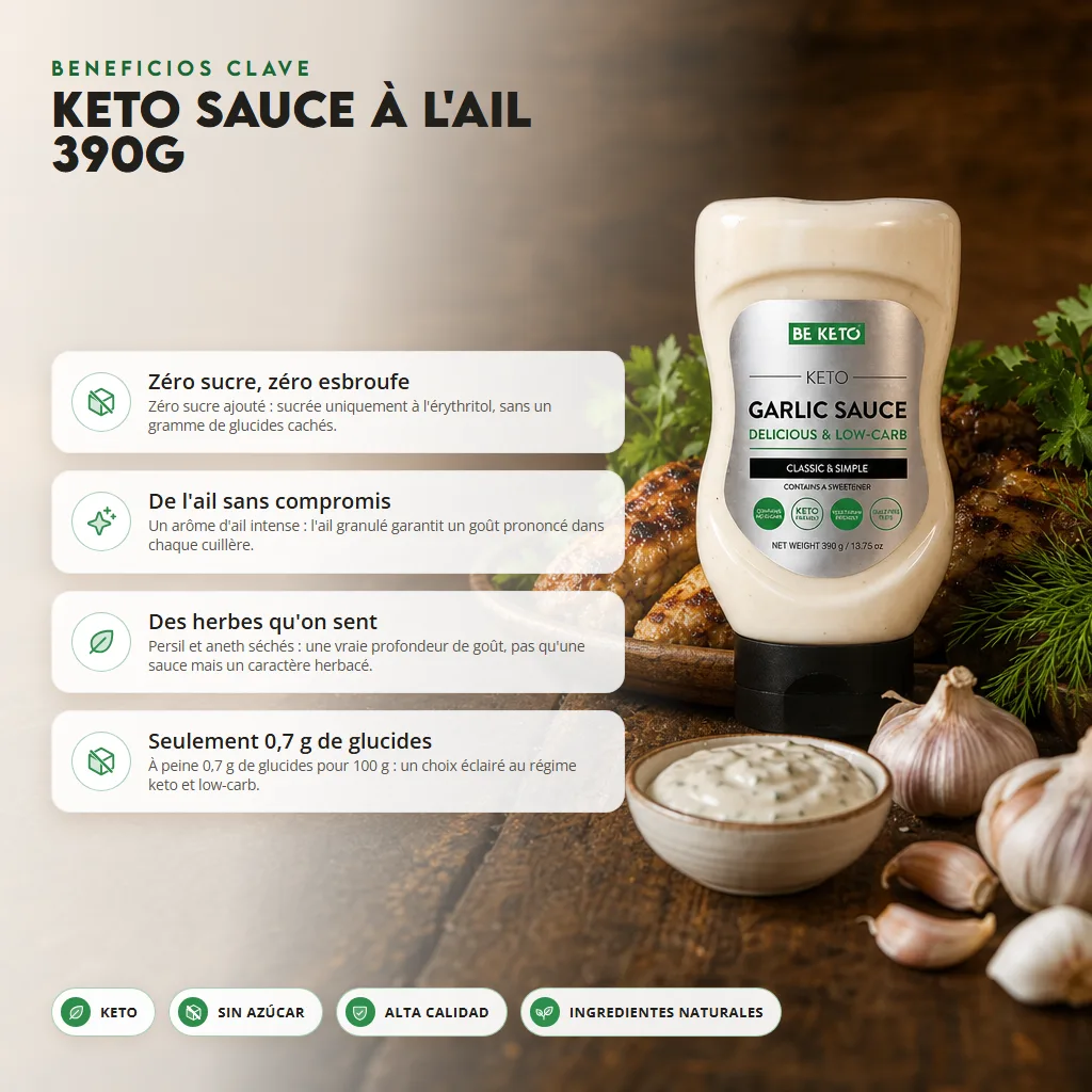 Salsa de Ajo Keto 390g