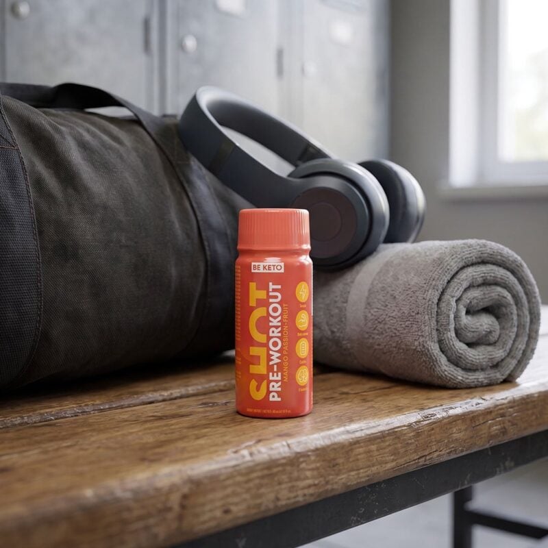 Shot pre-entreno – mango & maracuyá